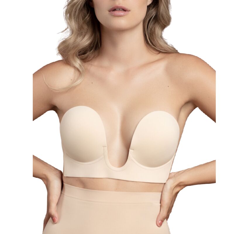 Bye-Bra - Sutiã Sem Alas En U Beige Copo B