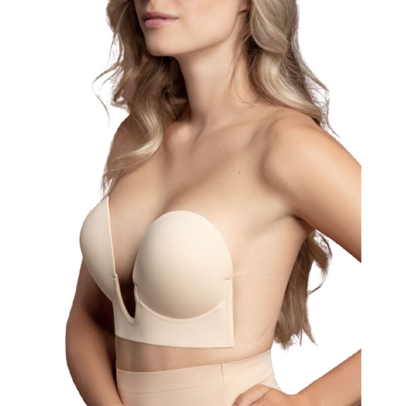 Bye-Bra - Sutiã Sem Alas En U Beige Copo E