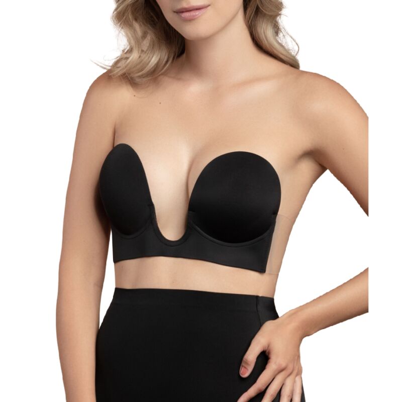 Bye-Bra - Sutiã Sem Alas En U Preto Copo D