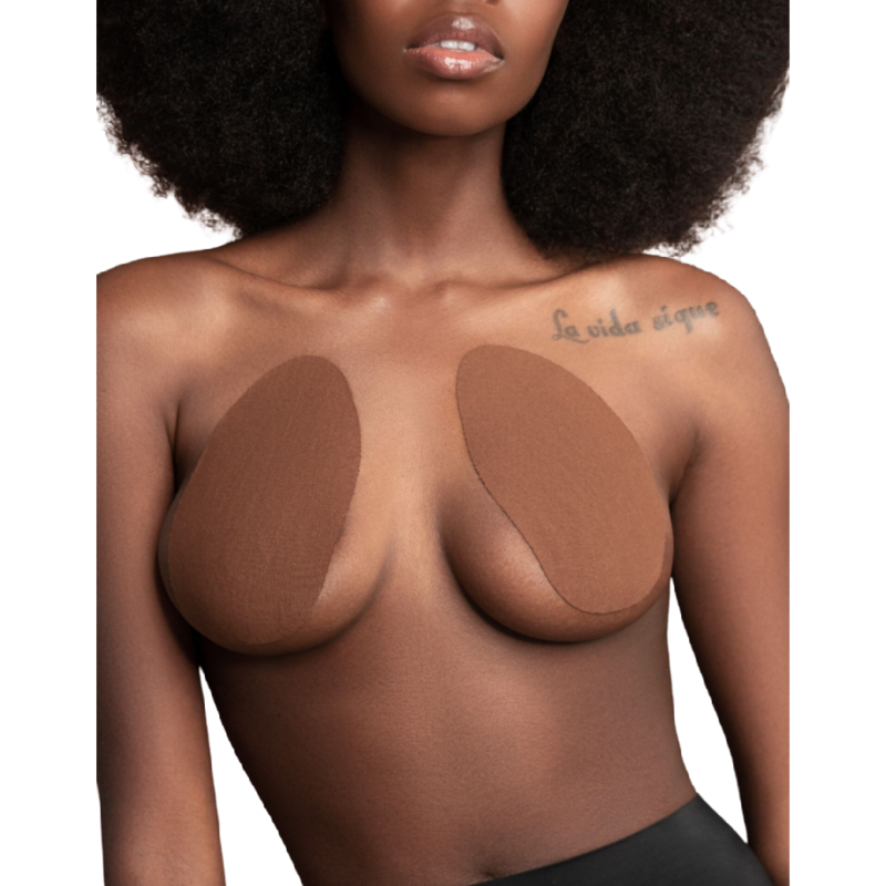 Bye-Bra – Brustoptimierung + 3 Paar Satin Braun Körbchen A/C