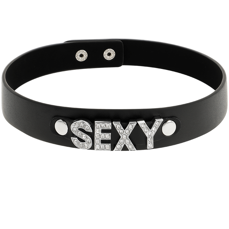Coquette Chic Desire - Gargantilha Sexy de Couro Vegano