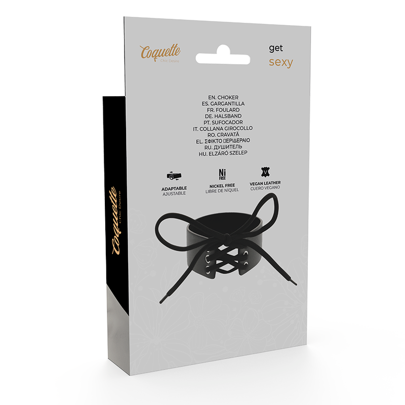 Coquette Chic Desire - Gargantilha de Couro Vegano
