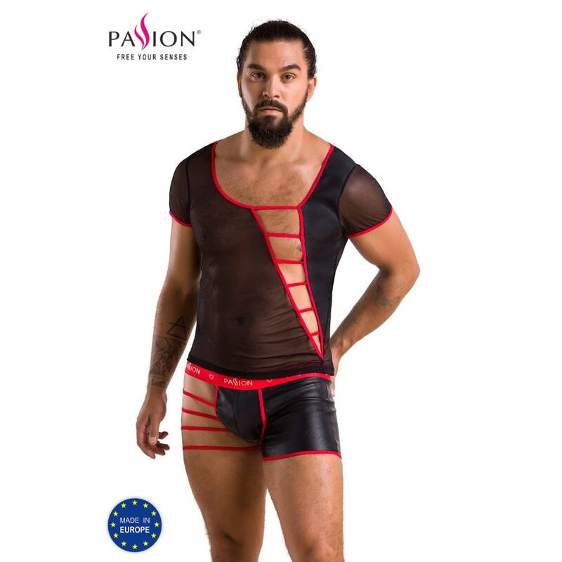 Passion - 055 Conjunto Marca Preto S/M