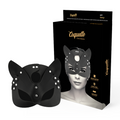 Coquette Chic Desire - Máscara de Couro Vegano com Orelhas de Gato