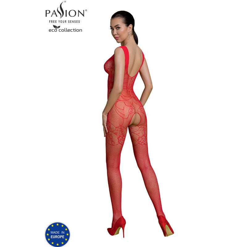Passion - Coleção Eco Bodystocking Eco BS012 Vermelho