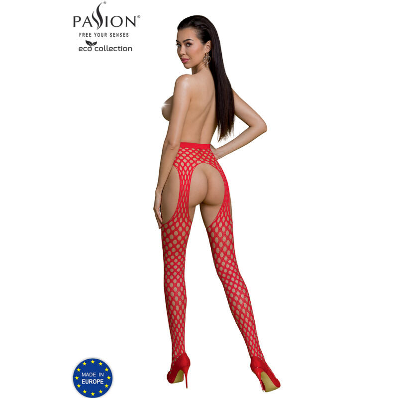 Passion - Coleção Eco Bodystocking Eco S003 Vermelho