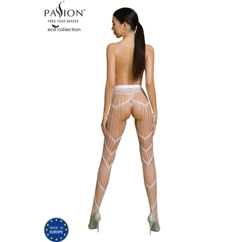 Passion - Eco-Kollektion Bodystocking Eco S006 Weiß
