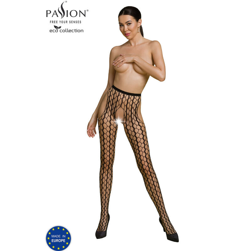 Passion – Eco-Kollektion Bodystocking Eco S007 Schwarz