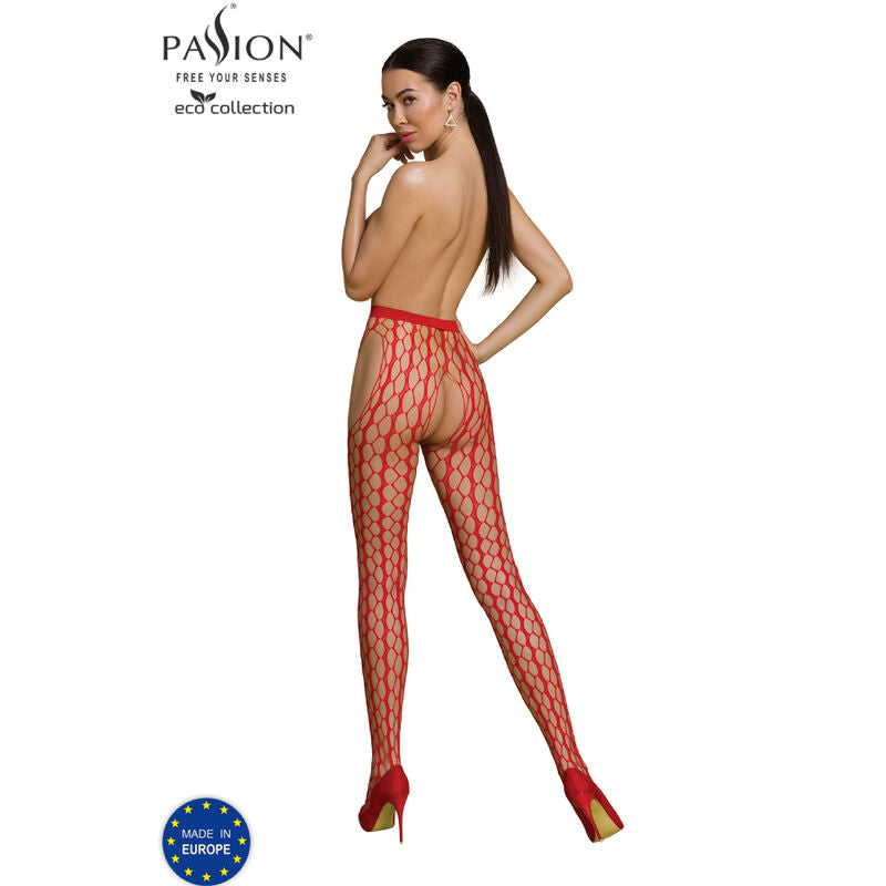 Passion - Coleção Eco Bodystocking Eco S007 Vermelho