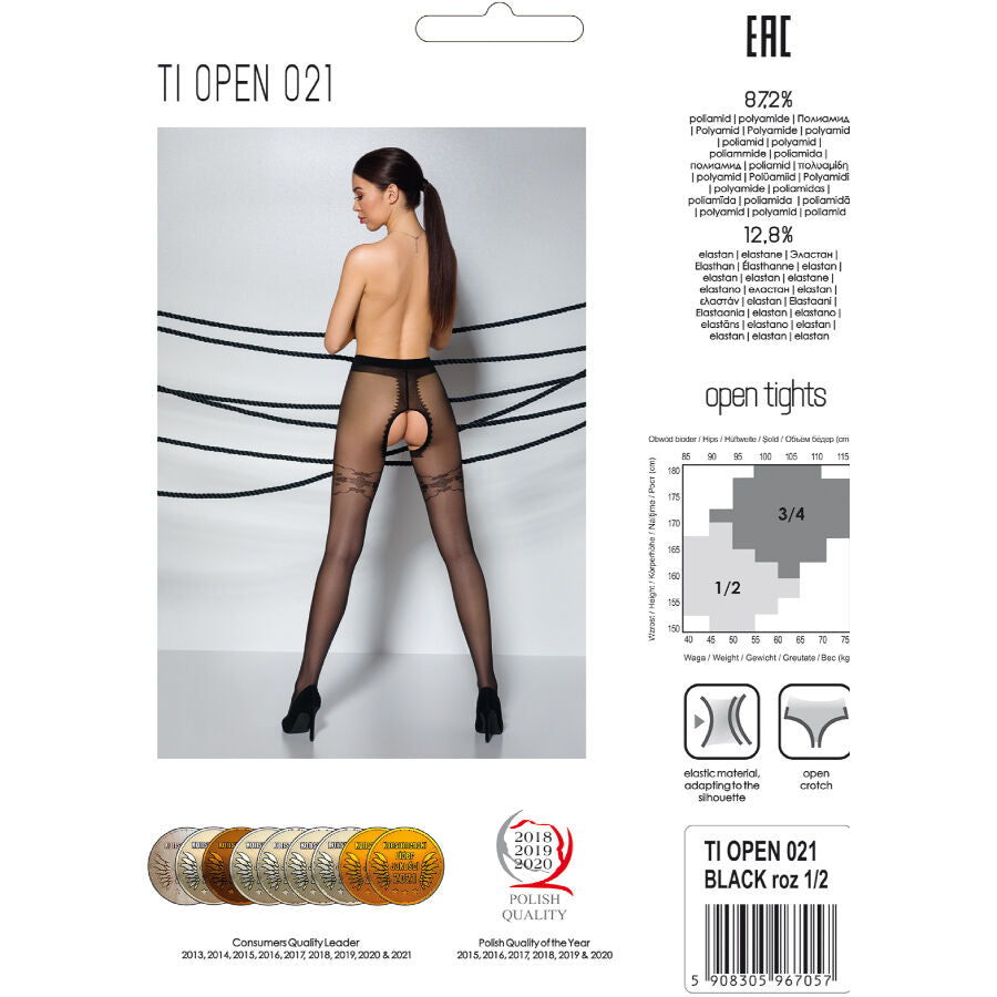 Passion - Calça Tiopen 021 Preta 1/2 20 Den
