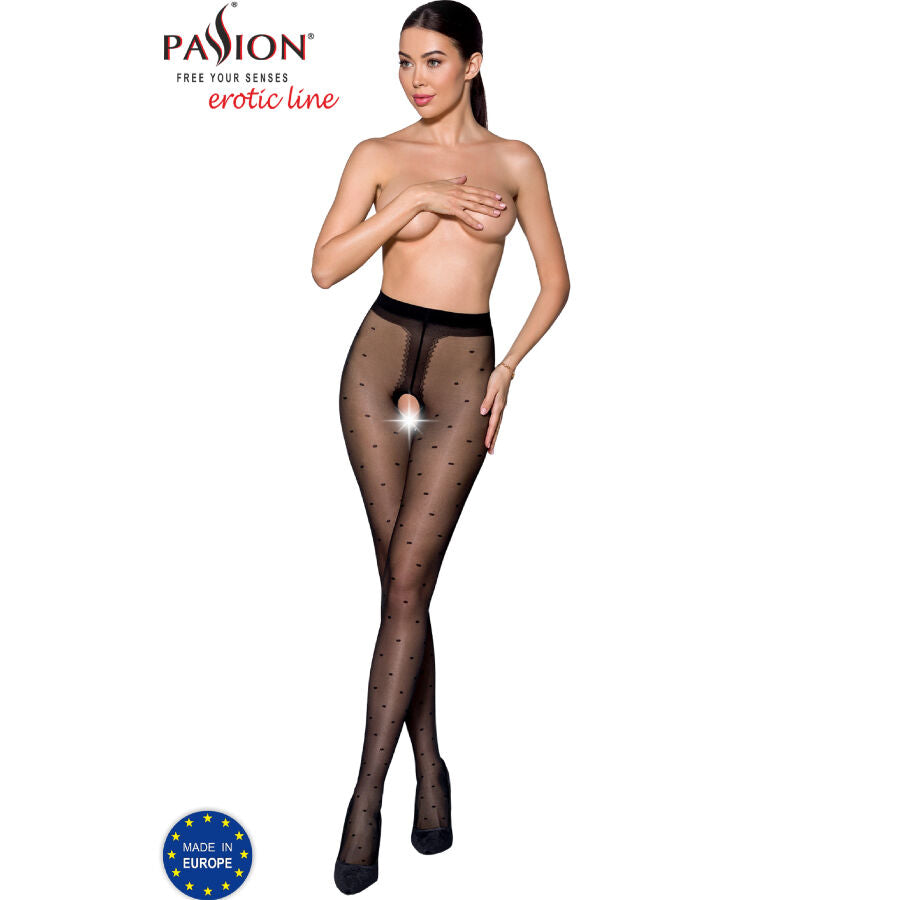 Passion - Tiopen 018 Schwarze 3/4-Hose 20 Den