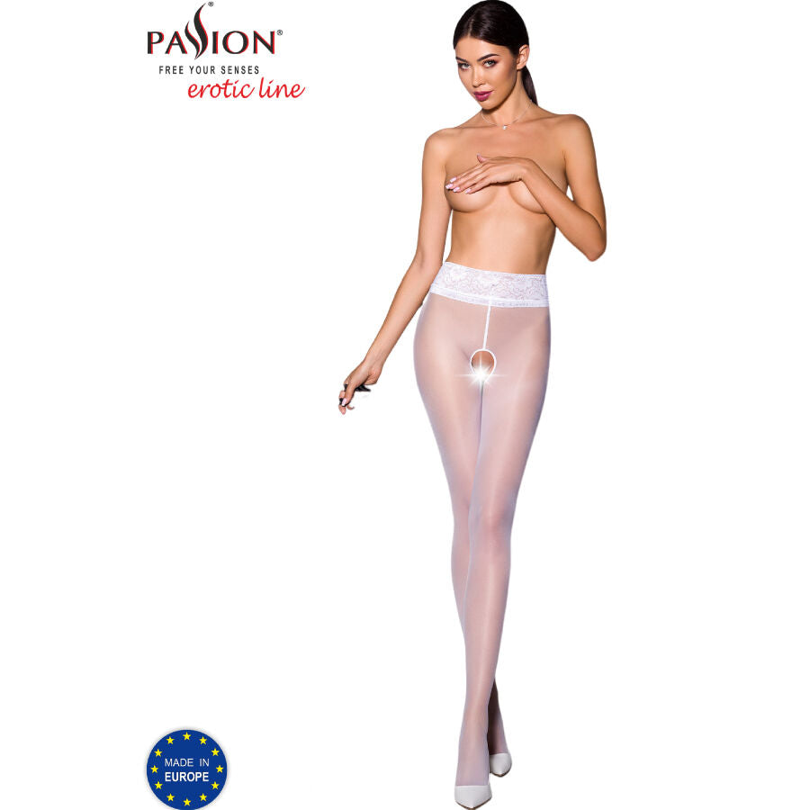 Passion - Tiopen 008 Weiße 3/4-Hose 30 Den