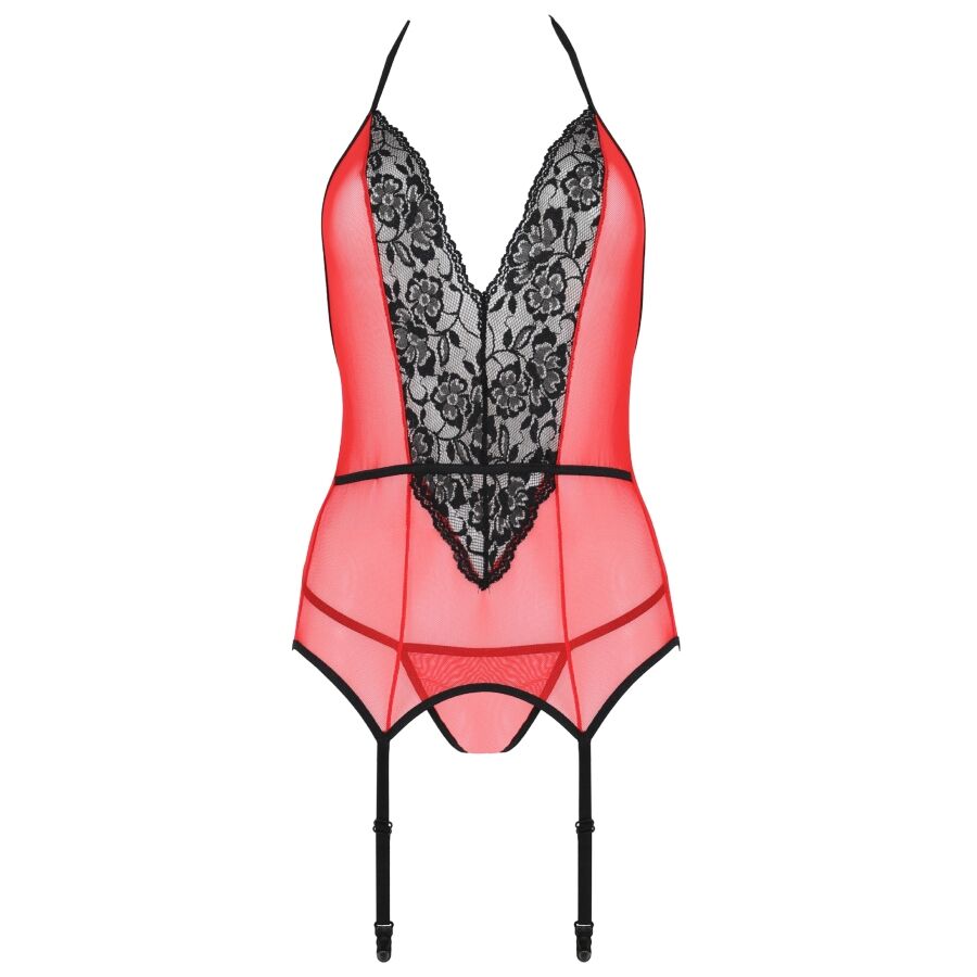 Passion - Peonia Korsett Erotiklinie Rot L/XL