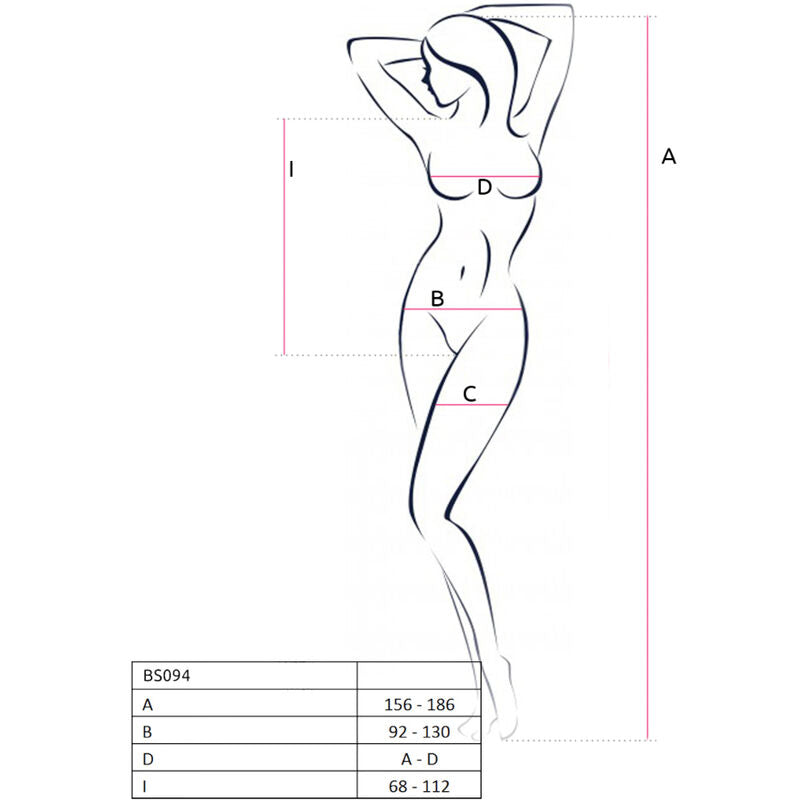 Passion - BS094 Bodystocking Rot Einheitsgröße