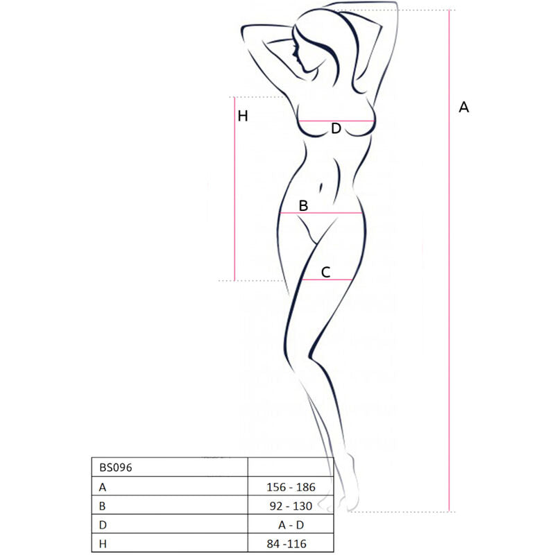 Passion - BS096 Body Schwarz Einheitsgröße
