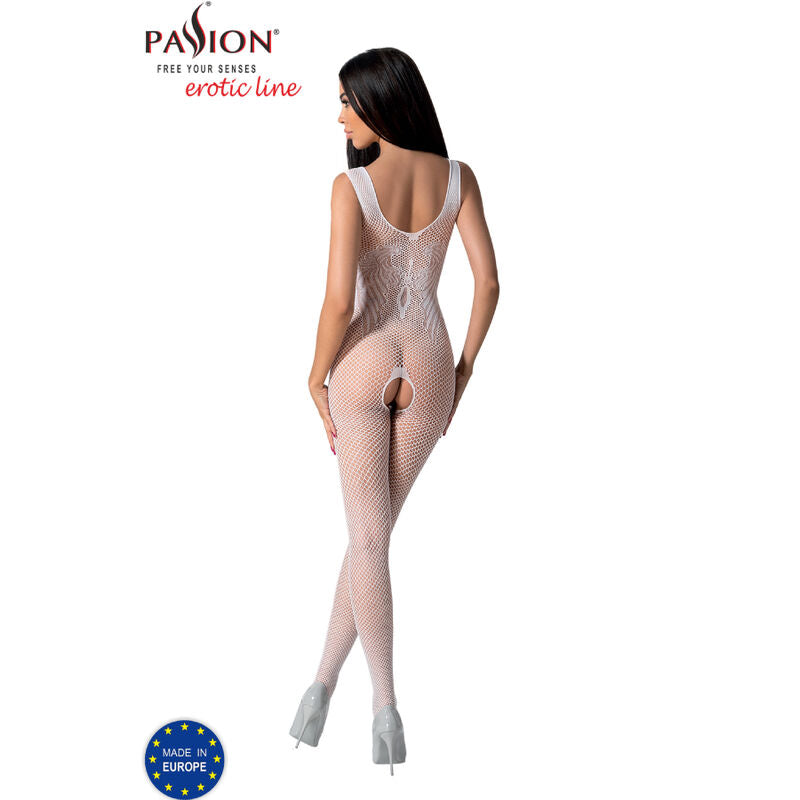 Passion - BS098 Bodystock Branco Tamanho Único