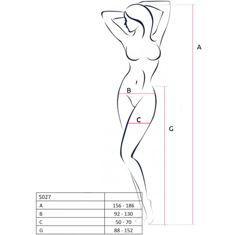 Passion - S027 Calça Preta com Liga Tamanho Único
