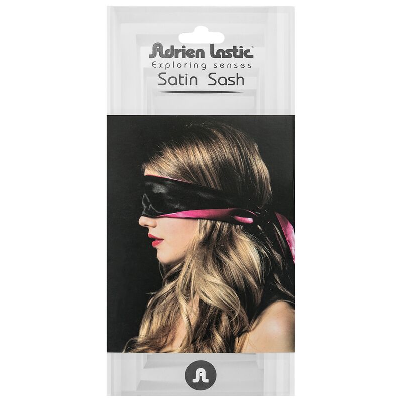 Adrien Lastic - Reversibles Satin-Bandage Rosa/Schwarz
