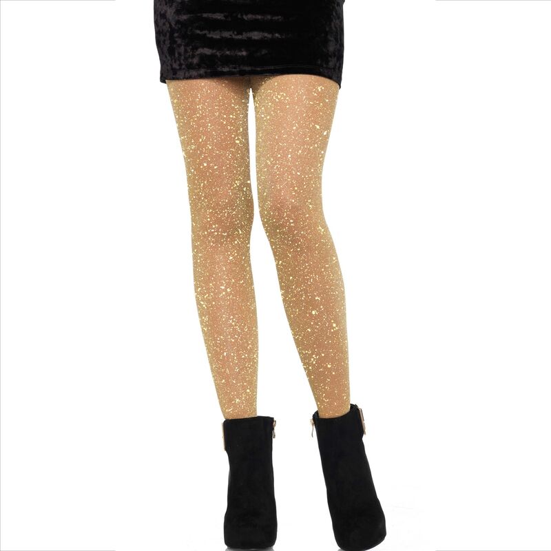 Leg Avenue - Calças Transparentes Dourada