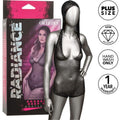 Calexotics – Radiance-Bodysuit mit Kapuze, tiefem V-Ausschnitt und in Übergröße