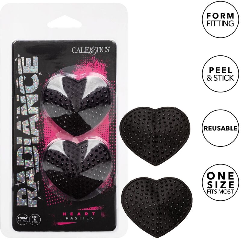 Calexotics - Radiance Herzförmige Nippelabdeckungen mit Schmucksteinen