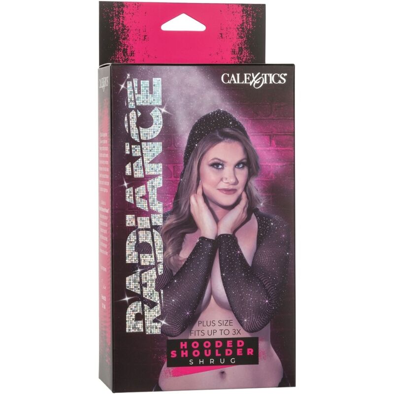 Calexotics – Radiance mit Strass besetzter Umhang mit Kapuze, Plus Size