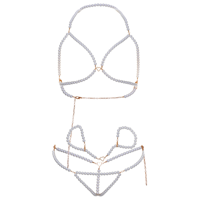 Leg Avenue - Perlen-BH- und String-Set