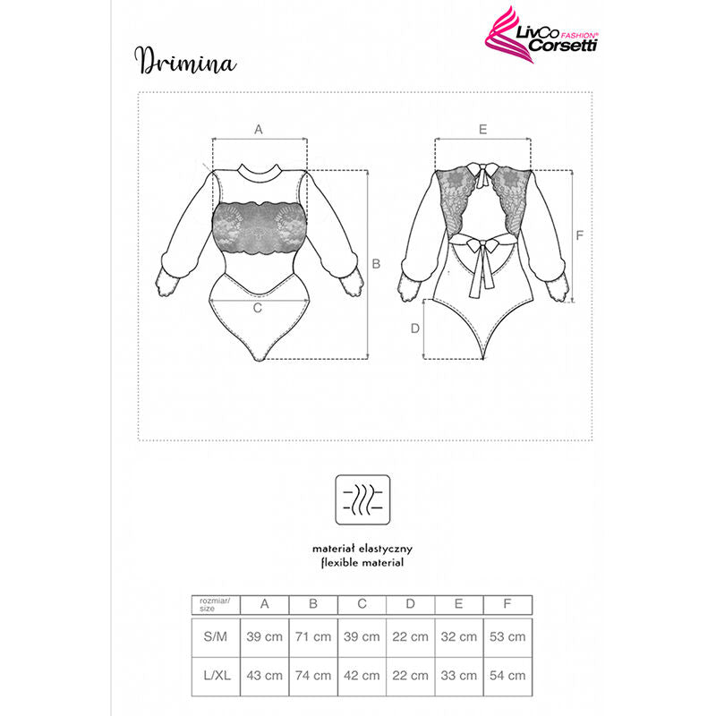Livco Corsetti Fashion - Drimina LC90690 Body Marineblau L/XL
