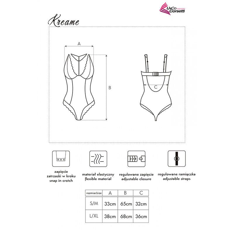 Livco Corsetti Fashion - Kreame Lc 90546 Corpo Preto L/XL