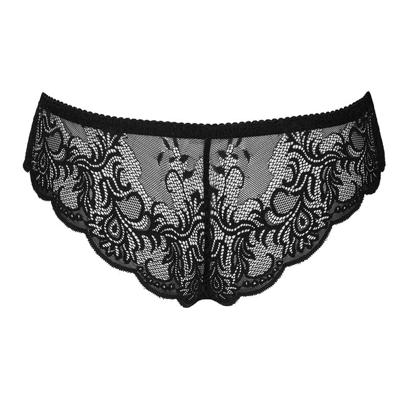 Livco Corsetti Fashion - Love Story Lc 90679 Calça Crotchless Preta L/XL