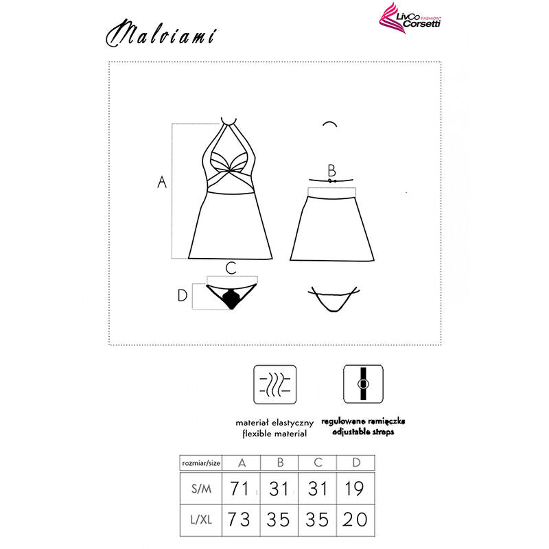 Livco Corsetti Fashion - Camisa Malviami Lc 90625 + Calcinha Preta
