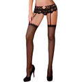 Livco Corsetti Fashion - Mandirin Lc 90529 Calça + Cinta Liga Preta