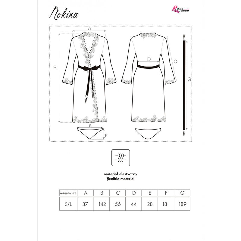Livco Corsetti Fashion - Nokina Lc XG055 Vestido G + Calcinha Preta Tamanho Único