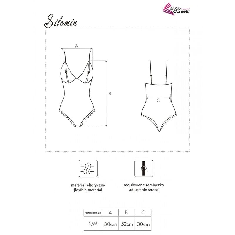 Livco Corsetti Fashion - Silomin Lc 1401 Corpo + Roupão Preto Tamanho Único