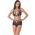 Livco Corsetti Fashion - Drezna Lc 90733 Schwarzer BH + Slip L/XL