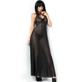 Chilirose - Cr 3883 Babydoll lang Schwarz S/M