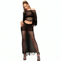 Chilirose - Cr 4666 Oberteil und Rock Schwarz S/M
