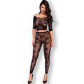 Chilirose - Cr 4661 Top und Leggings Schwarz S/M