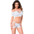 Chilirose - Cr 3779 Zweiteiliges Set Weiß S/M