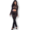 Chilirose - Cr 4648 Top e Calça Preto S/L