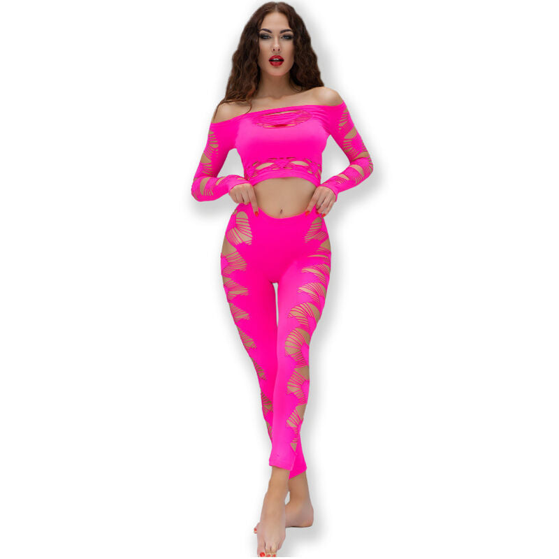 Chilirose - Cr 4632 Top e Calça Fúcsia S/L