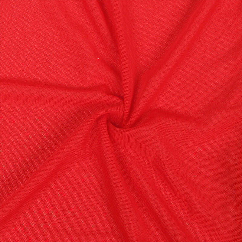 Subblime - Morgenmantel aus transparentem Stoff mit rotem Spitzendetail S/M