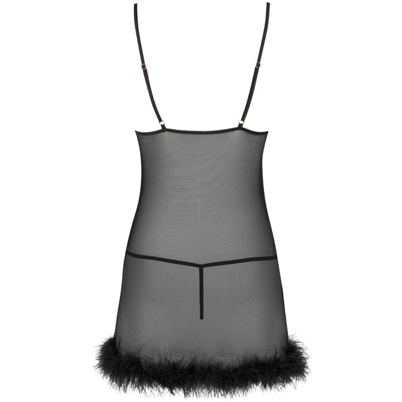 Livco Corsetti Fashion - Conjunto Zerunam Babydoll + Tanga Preta
