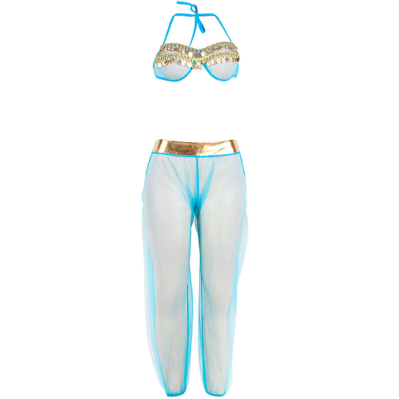 Subblime - Conjunto de Lingerie Azul Estilo India L/XL