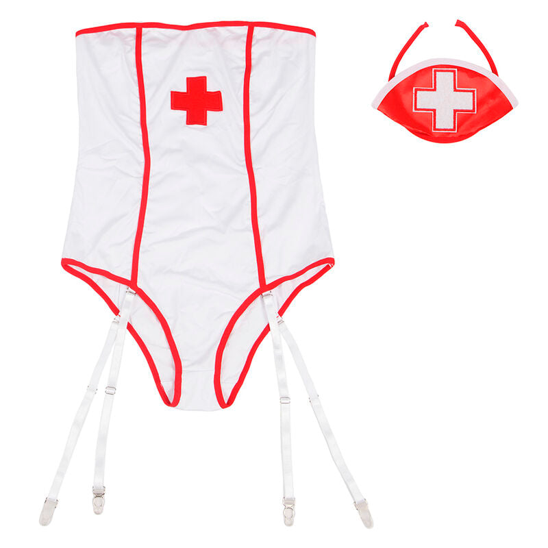 Subblime - Sexy Krankenschwester-Kostüm mit Plüschtier S/M
