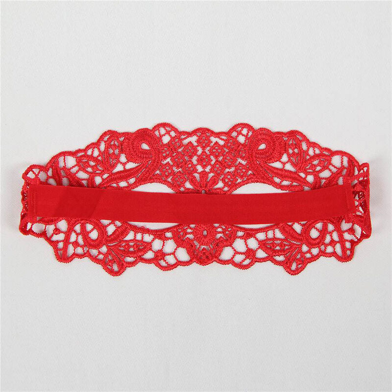 Queen Lingerie - Máscara de Renda Vermelha