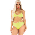 Leg Avenue - Top e Calça Amarelo com Alças