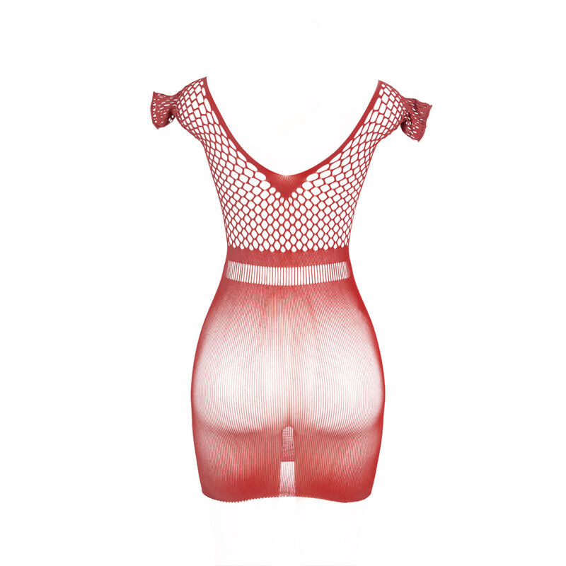 Subblime - 951924 Kurzes Häkelkleid Rot Grill Einheitsgröße