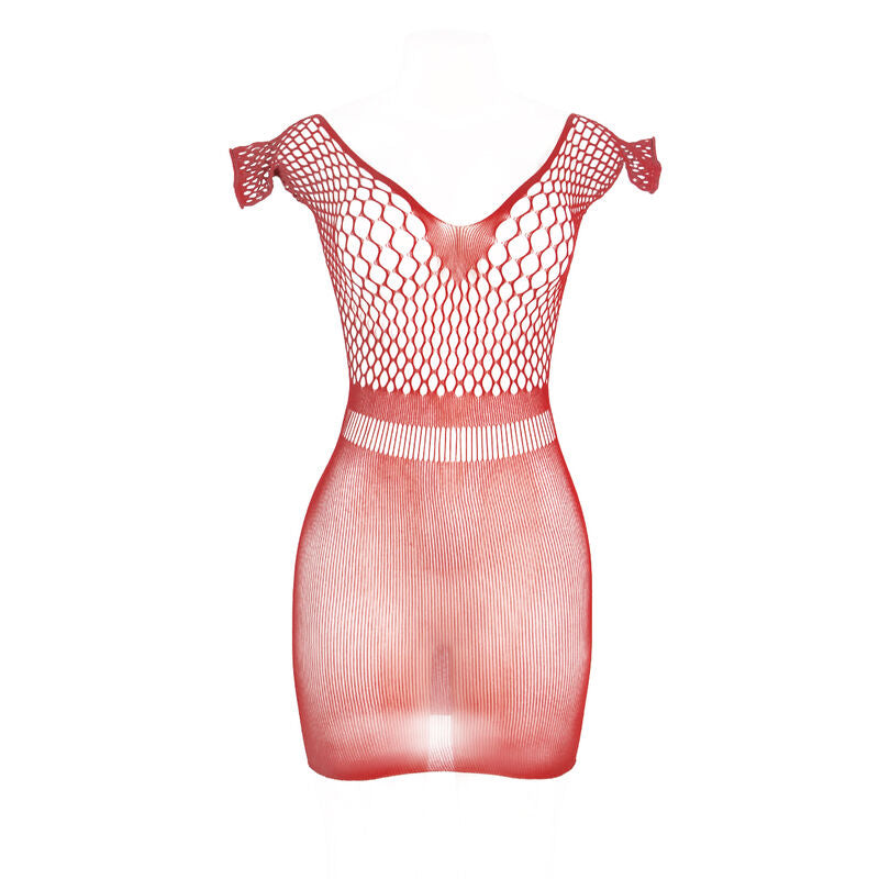 Subblime - 951924 Kurzes Häkelkleid Rot Grill Einheitsgröße