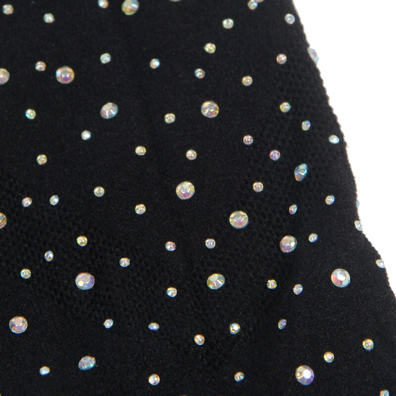 Subblime - 952198 Netz-Kleid mit glänzenden Diamanten Schwarz Einheitsgröße
